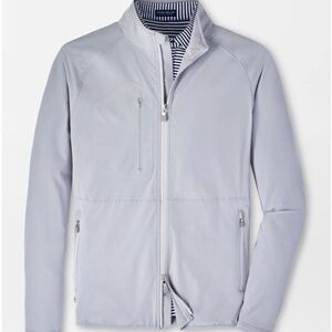 LIKE NEW Peter Millar Flex Adapt Wind Cheater Shell in British Grey (Size S)